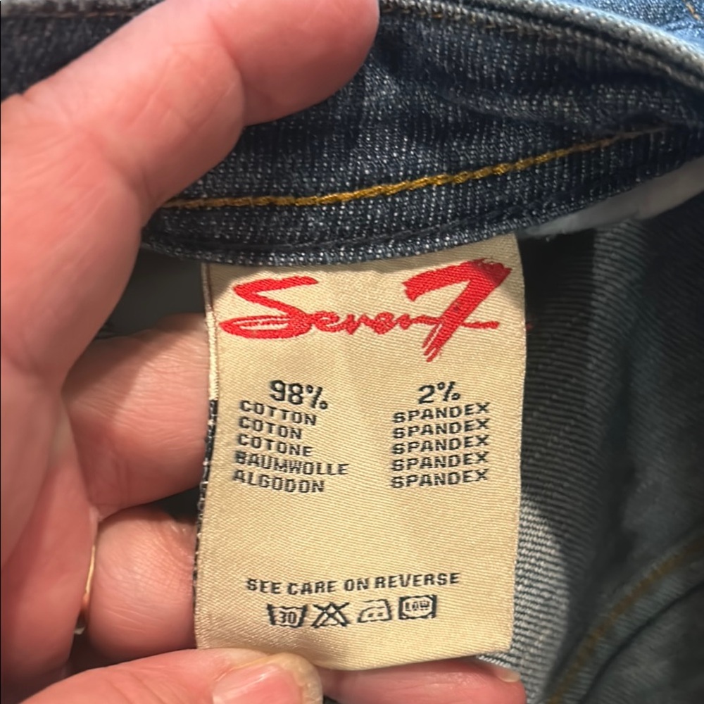 Seven7 Blue Boot Cut Jeans Denim - Picture 6 of 9
